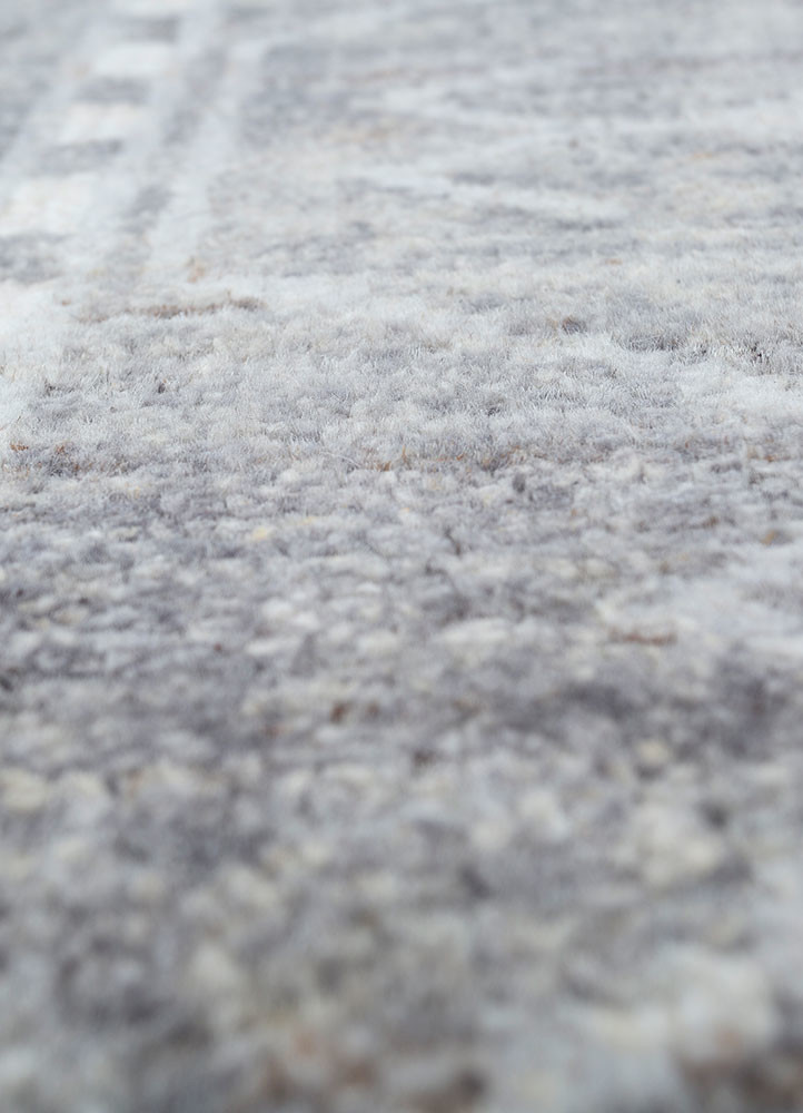 savana grey and black wool hand knotted Rug - CloseUp savana grey and black wool hand knotted Rug - CloseUp
