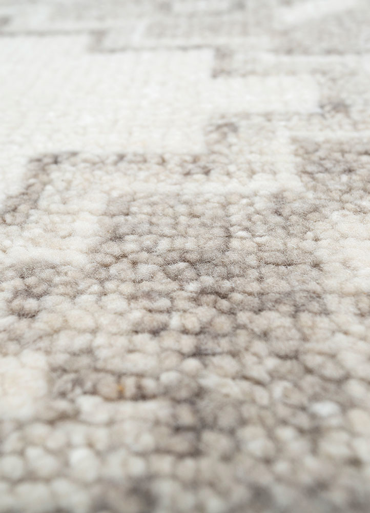 savana ivory wool hand knotted Rug - CloseUp savana ivory wool hand knotted Rug - CloseUp
