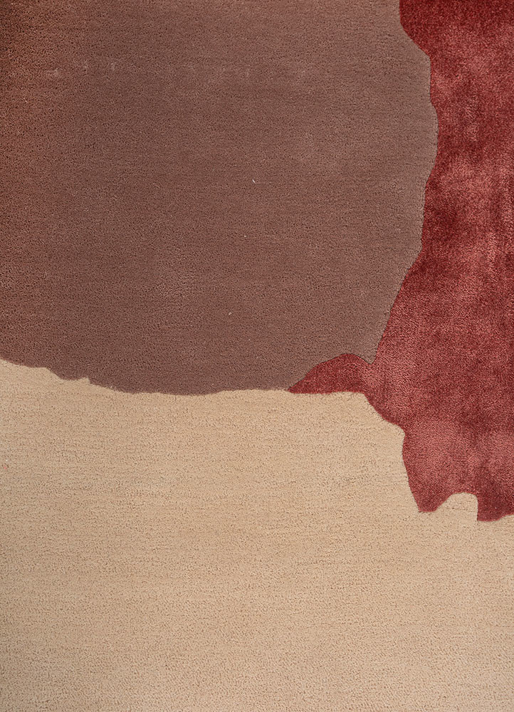 joy red and orange wool and bamboo silk hand tufted Rug - CloseUp joy red and orange wool and bamboo silk hand tufted Rug - CloseUp
