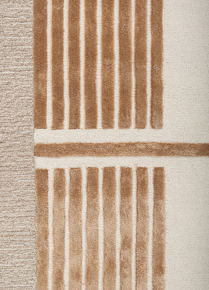 come around red and orange wool and viscose hand tufted Rug - CloseUp come around red and orange wool and viscose hand tufted Rug - CloseUp