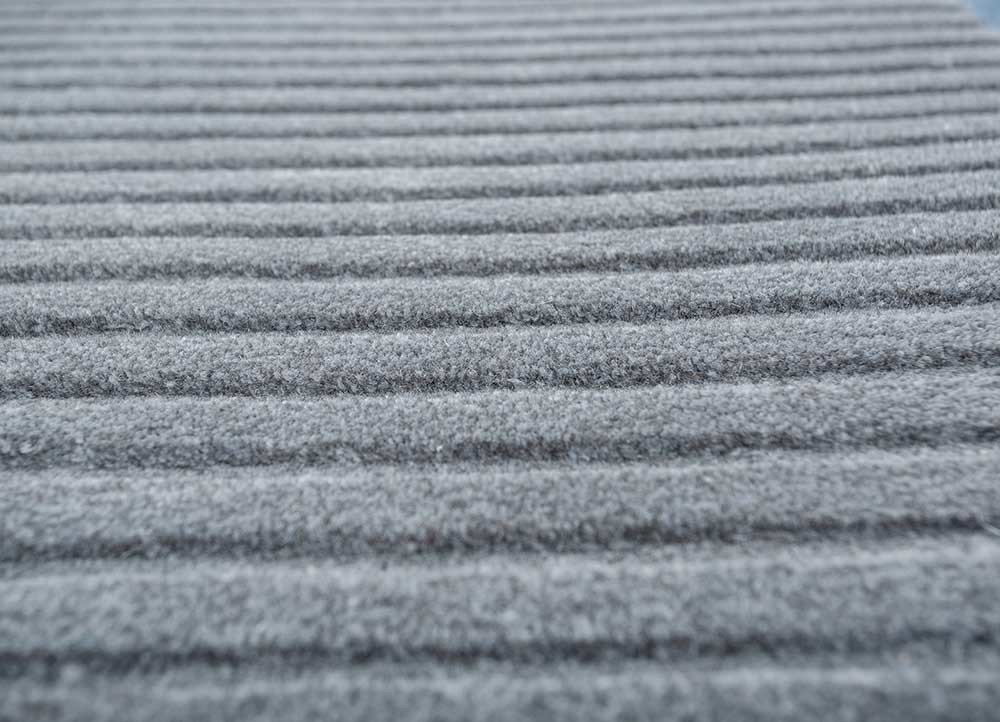 cera blue wool and viscose hand tufted Rug - CloseUp