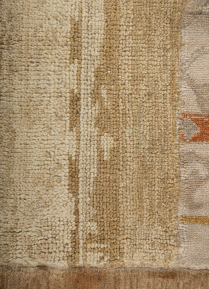 provenance gold wool hand knotted Rug - CloseUp provenance gold wool hand knotted Rug - CloseUp