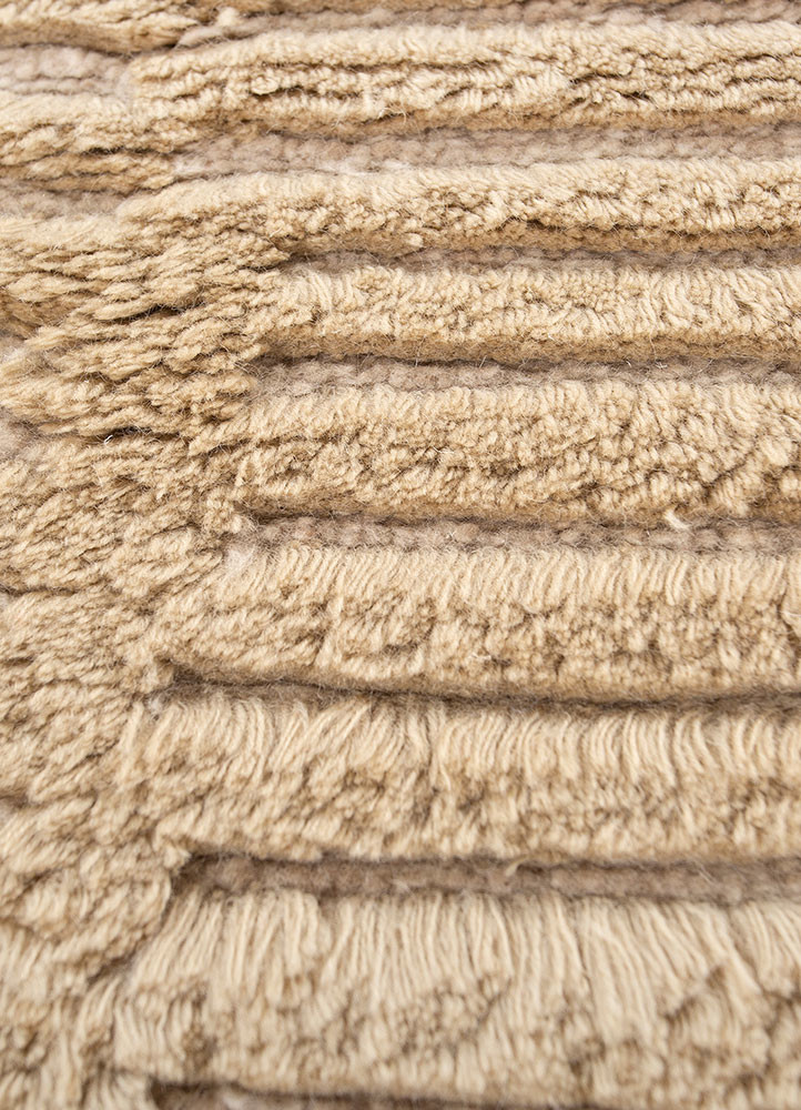 zuri beige and brown wool hand knotted Rug - CloseUp zuri beige and brown wool hand knotted Rug - CloseUp