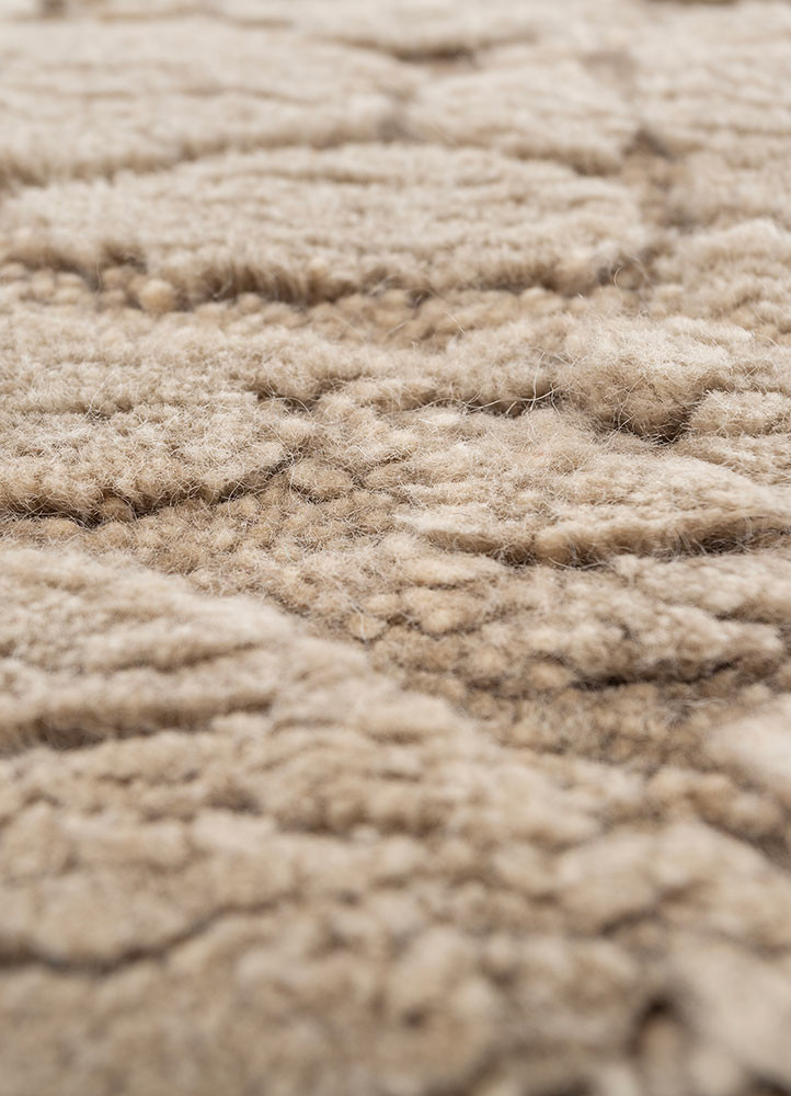 manifest beige and brown wool hand knotted Rug - CloseUp manifest beige and brown wool hand knotted Rug - CloseUp