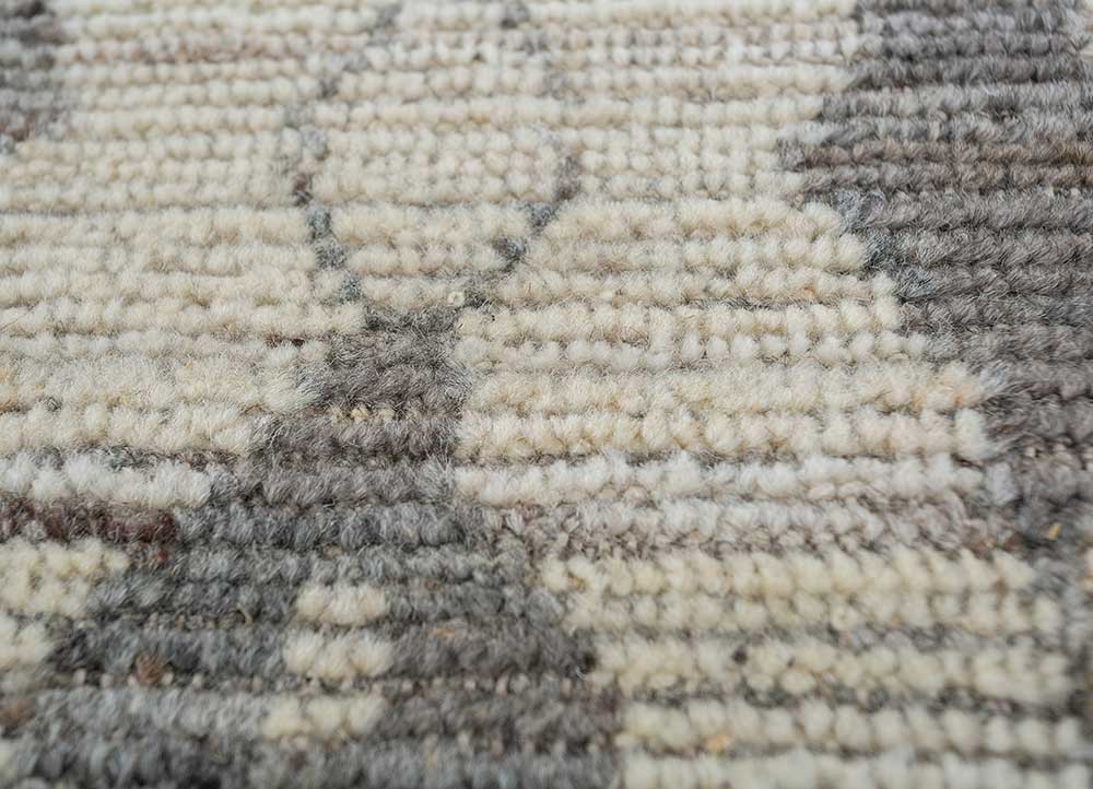 manifest ivory afghan wool hand knotted Rug - CloseUp