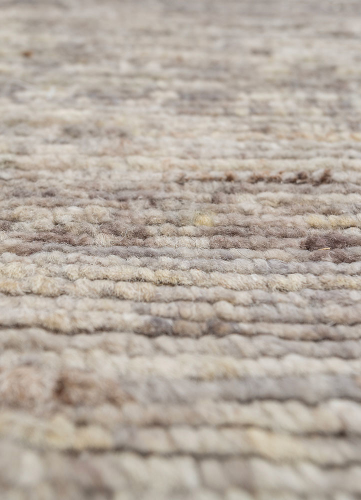 manifest grey and black afghan wool hand knotted Rug - CloseUp