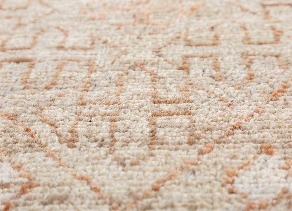 manifest beige and brown afghan wool hand knotted Rug - CloseUp manifest beige and brown afghan wool hand knotted Rug - CloseUp