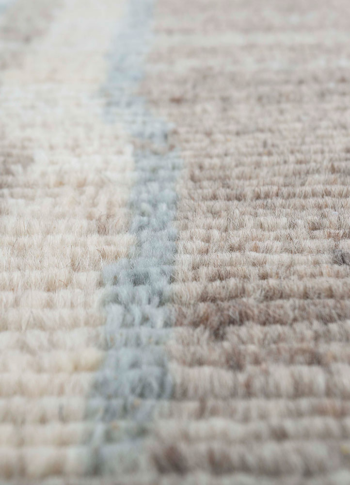 manifest beige and brown afghan wool hand knotted Rug - CloseUp manifest beige and brown afghan wool hand knotted Rug - CloseUp