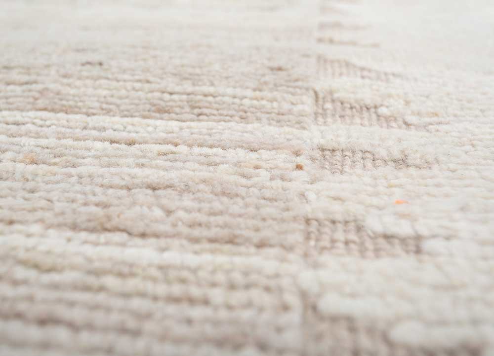 manifest ivory afghan wool hand knotted Rug - CloseUp