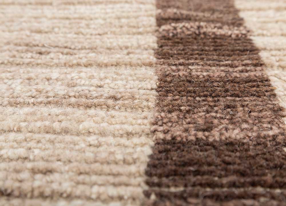 manifest beige and brown afghan wool hand knotted Rug - CloseUp manifest beige and brown afghan wool hand knotted Rug - CloseUp