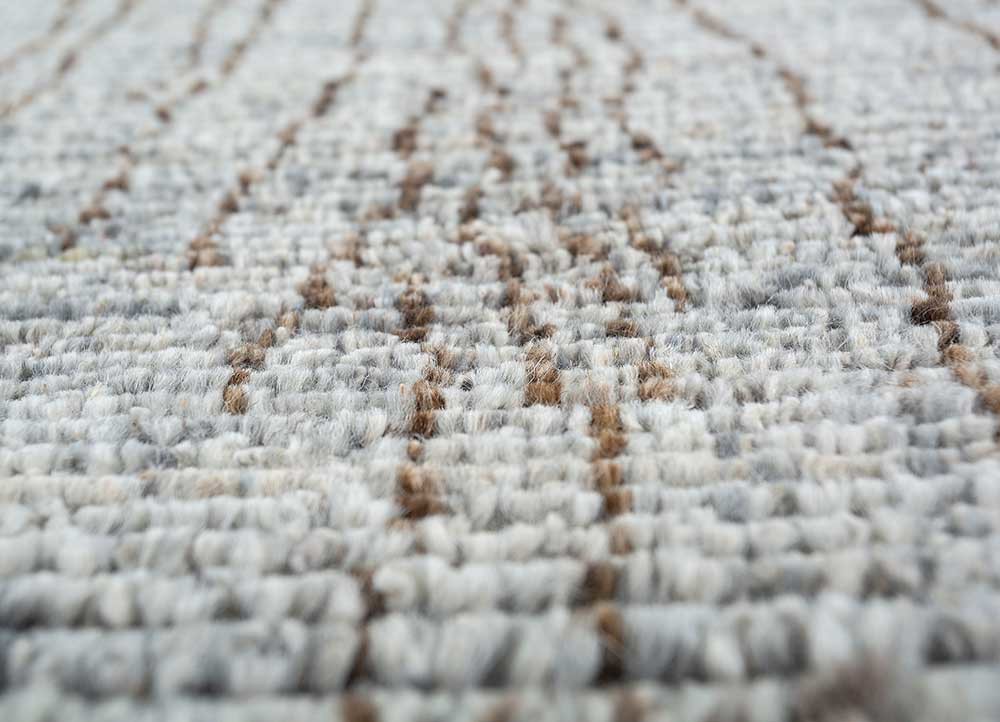 manifest blue afghan wool hand knotted Rug - CloseUp