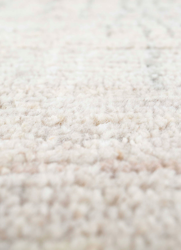 manifest ivory afghan wool hand knotted Rug - CloseUp