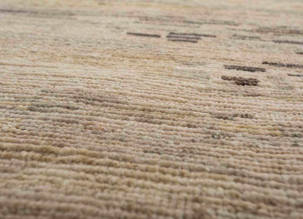 blythe grey and black afghan wool hand knotted Rug - CloseUp