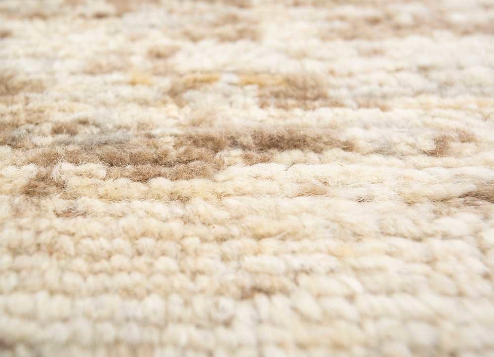 manifest red and orange afghan wool hand knotted Rug - CloseUp