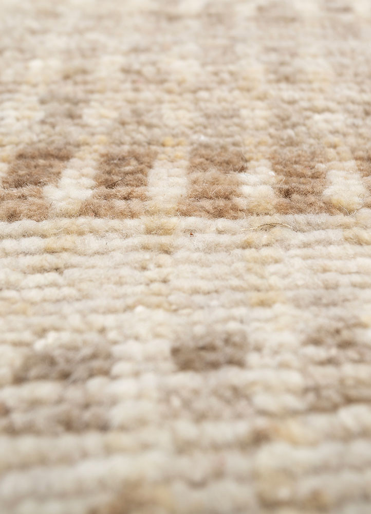 manifest ivory afghan wool hand knotted Rug - CloseUp