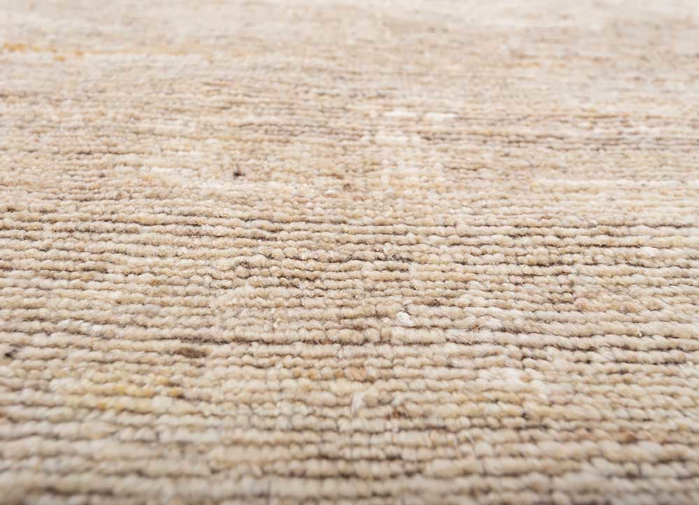 manifest ivory afghan wool hand knotted Rug - CloseUp