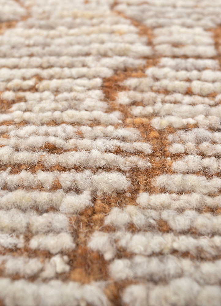 manifest ivory afghan wool hand knotted Rug - CloseUp