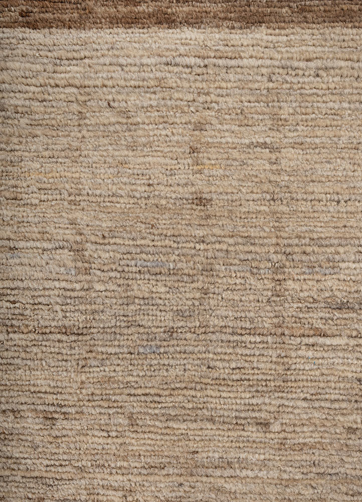 manifest beige and brown wool hand knotted Rug - CloseUp manifest beige and brown wool hand knotted Rug - CloseUp