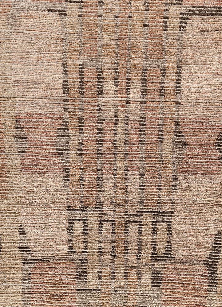 aprezo red and orange wool hand knotted Rug - CloseUp aprezo red and orange wool hand knotted Rug - CloseUp