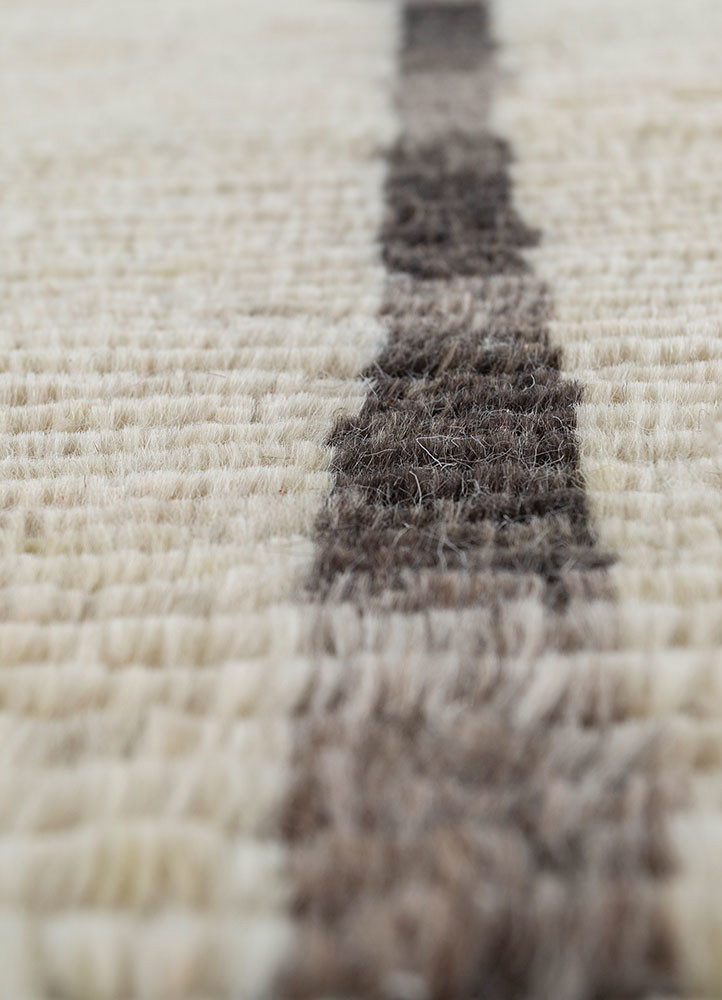 manifest ivory afghan wool hand knotted Rug - CloseUp