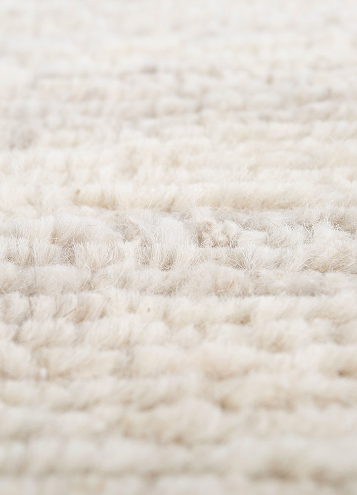 manifest ivory afghan wool hand knotted Rug - CloseUp