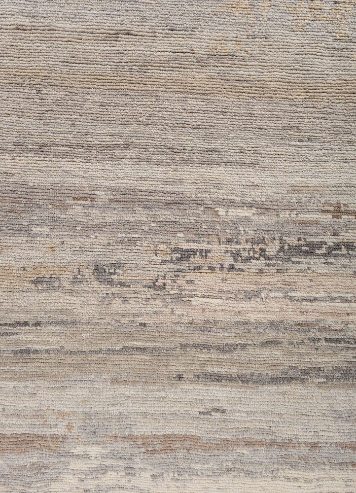entropy ivory wool hand knotted Rug - CloseUp entropy ivory wool hand knotted Rug - CloseUp