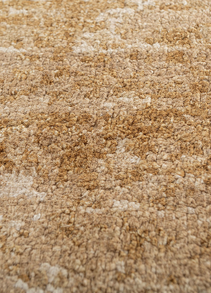 far east beige and brown silk hand knotted Rug - CloseUp far east beige and brown silk hand knotted Rug - CloseUp