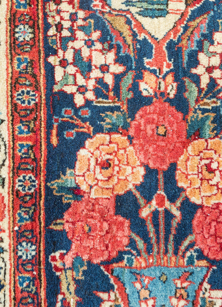 aalam pink and purple wool hand knotted Rug - CloseUp aalam pink and purple wool hand knotted Rug - CloseUp