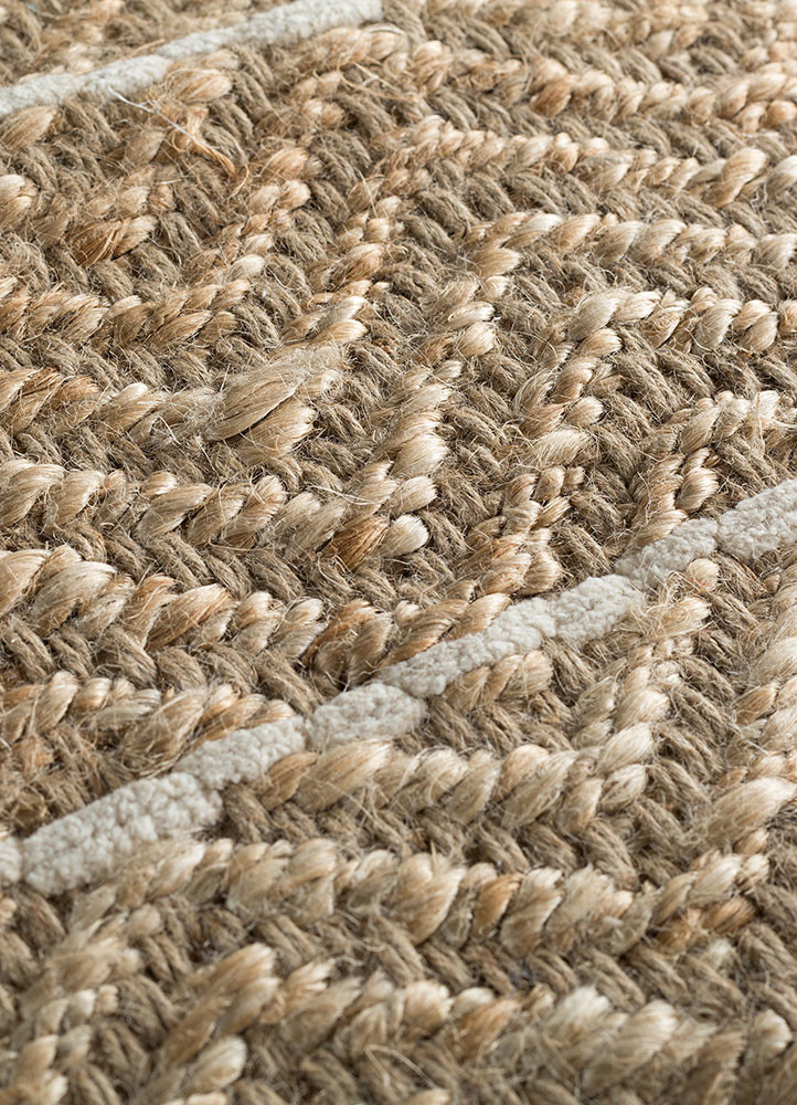 indusbar beige and brown jute and hemp flat weaves Rug - CloseUp indusbar beige and brown jute and hemp flat weaves Rug - CloseUp