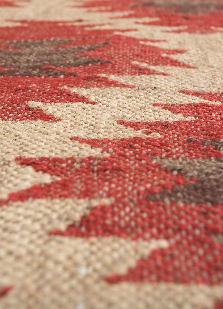 bedouin red and orange jute and hemp flat weaves Rug - CloseUp bedouin red and orange jute and hemp flat weaves Rug - CloseUp