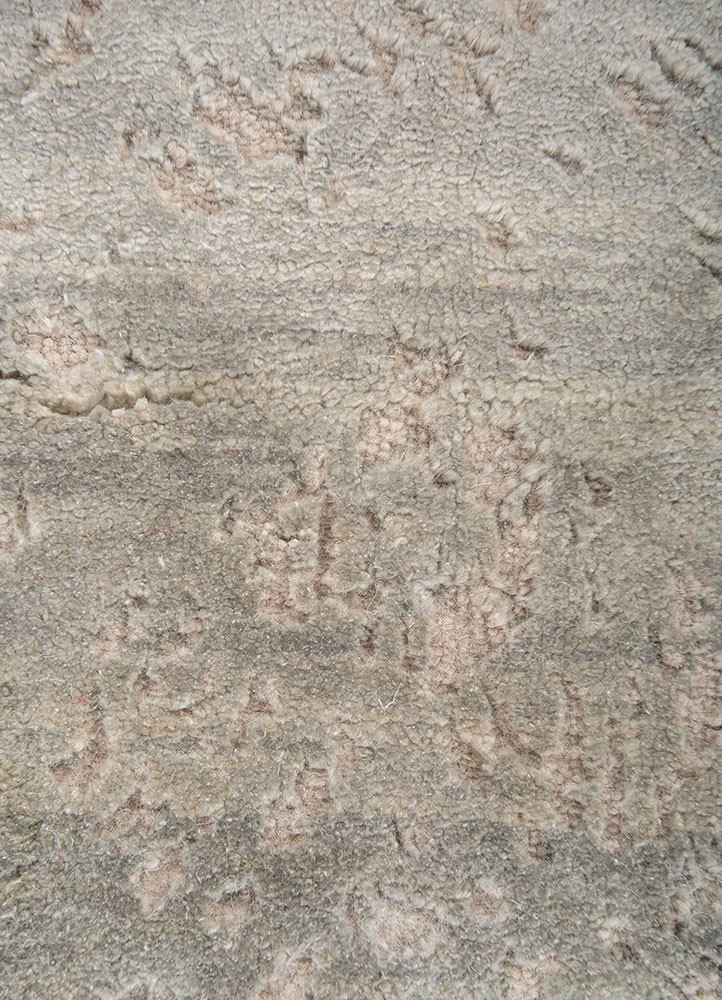 free verse by kavi ivory wool and silk hand knotted Rug - CloseUp free verse by kavi ivory wool and silk hand knotted Rug - CloseUp