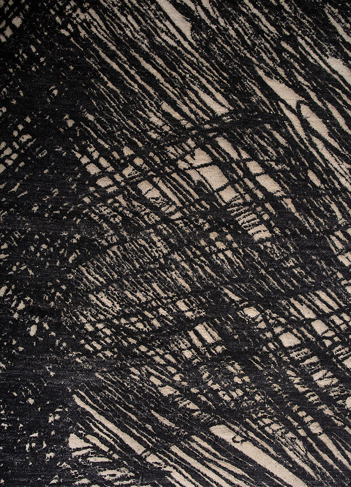 free verse by kavi ivory wool and silk hand knotted Rug - CloseUp free verse by kavi ivory wool and silk hand knotted Rug - CloseUp