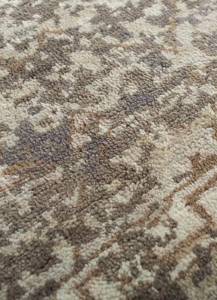 far east grey and black wool and bamboo silk hand knotted Rug - CloseUp far east grey and black wool and bamboo silk hand knotted Rug - CloseUp