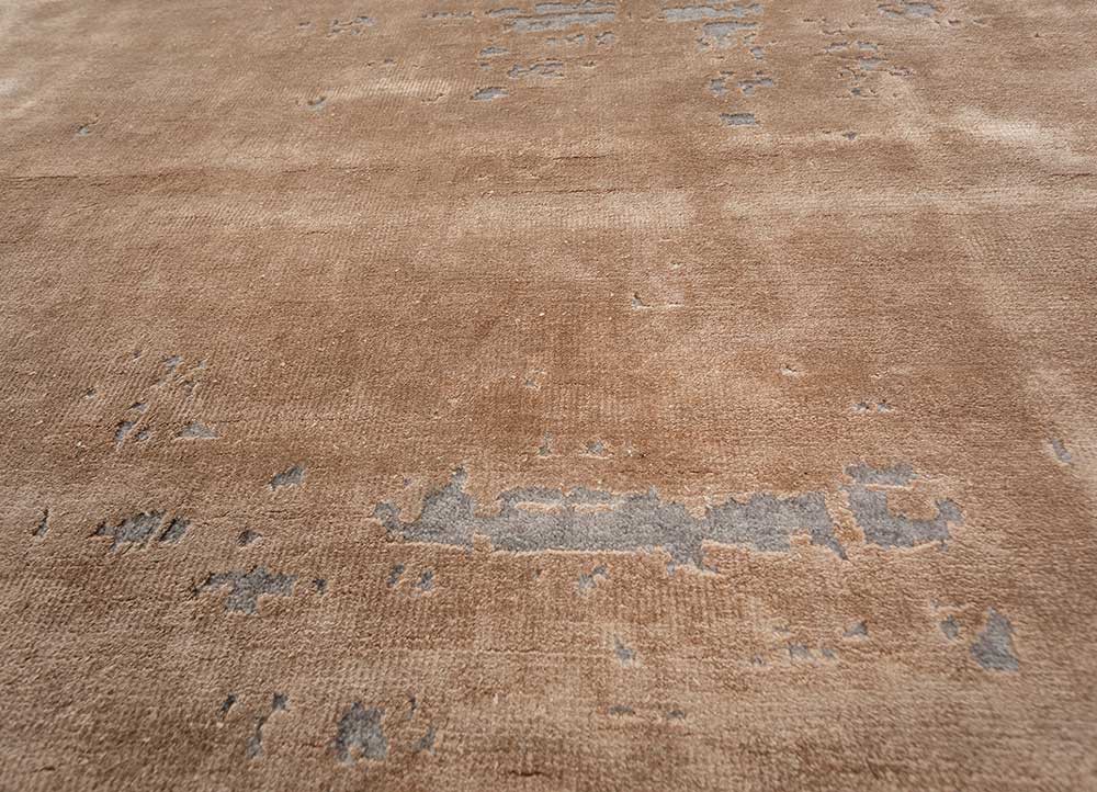aprezo gold wool and bamboo silk hand knotted Rug - CloseUp aprezo gold wool and bamboo silk hand knotted Rug - CloseUp