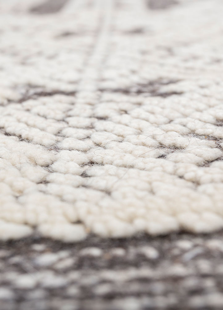 thyme ivory wool hand knotted Rug - CloseUp thyme ivory wool hand knotted Rug - CloseUp