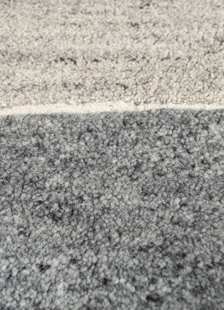 aprezo beige and brown wool hand knotted Rug - CloseUp aprezo beige and brown wool hand knotted Rug - CloseUp