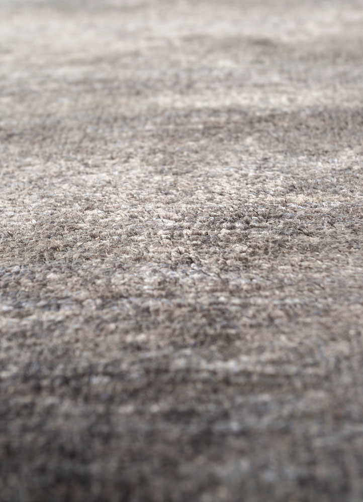 free verse by kavi grey and black wool and silk hand knotted Rug - CloseUp free verse by kavi grey and black wool and silk hand knotted Rug - CloseUp