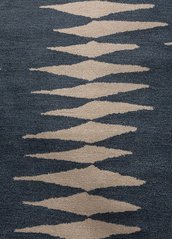 Tac Rug Modo Blue Hand Tufted Wool Rugs-Tac-4540-Jaipur Rugs ES