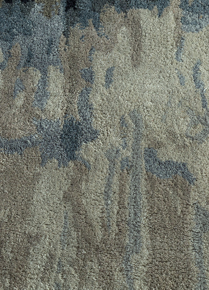 genesis grey and black wool and viscose hand tufted Rug - CloseUp genesis grey and black wool and viscose hand tufted Rug - CloseUp