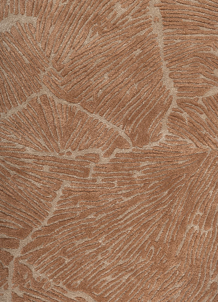 aprezo beige and brown wool and viscose hand tufted Rug - CloseUp aprezo beige and brown wool and viscose hand tufted Rug - CloseUp