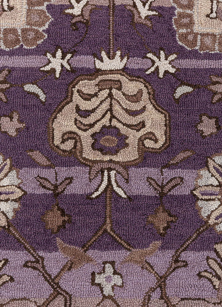 mythos pink and purple wool hand tufted Rug - CloseUp mythos pink and purple wool hand tufted Rug - CloseUp