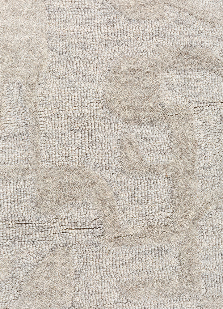 aprezo grey and black wool hand tufted Rug - CloseUp aprezo grey and black wool hand tufted Rug - CloseUp