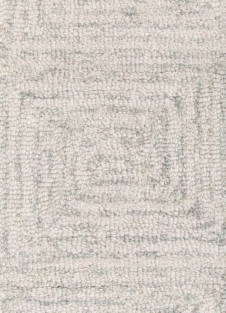 pathways ivory wool hand tufted Rug - CloseUp pathways ivory wool hand tufted Rug - CloseUp