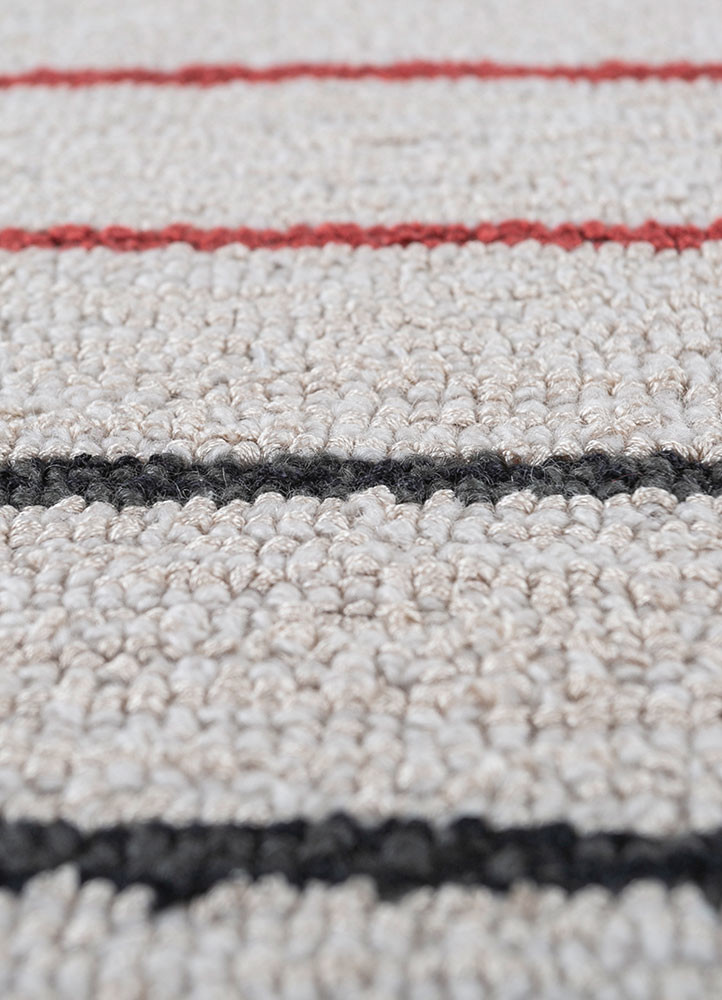 contour ivory wool and viscose hand tufted Rug - CloseUp contour ivory wool and viscose hand tufted Rug - CloseUp