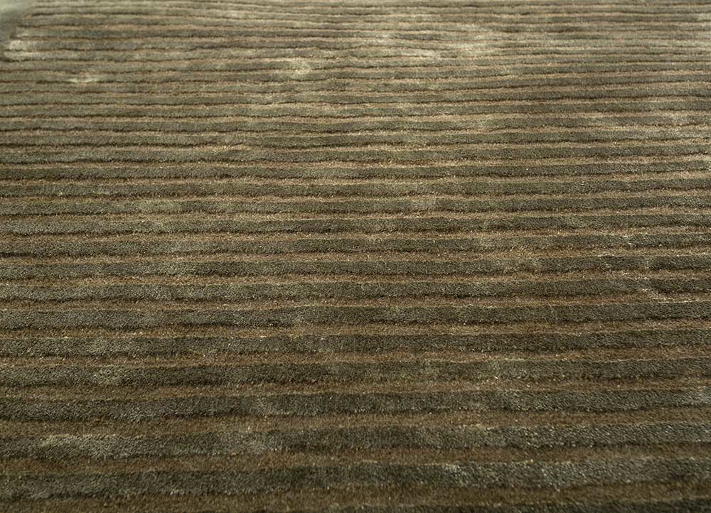 caliedo green wool and viscose hand tufted Rug - CloseUp