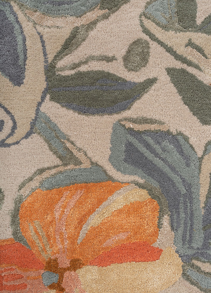 hacienda blue wool and viscose hand tufted Rug - CloseUp hacienda blue wool and viscose hand tufted Rug - CloseUp