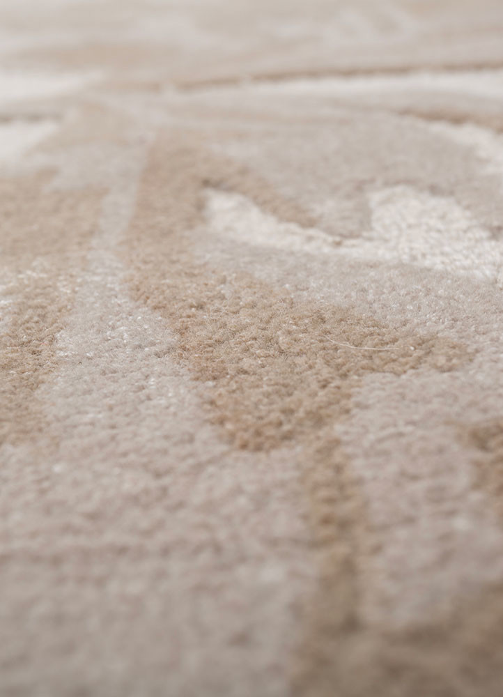 hacienda ivory wool and viscose hand tufted Rug - CloseUp