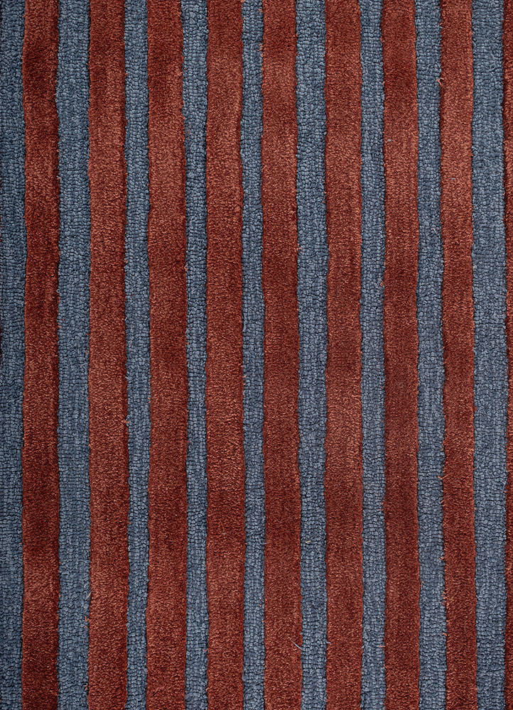 caliedo red and orange wool and viscose hand tufted Rug - CloseUp caliedo red and orange wool and viscose hand tufted Rug - CloseUp