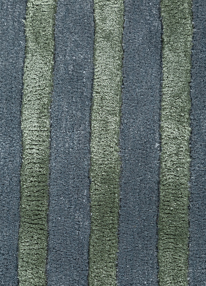 caliedo blue wool and viscose hand tufted Rug - CloseUp caliedo blue wool and viscose hand tufted Rug - CloseUp