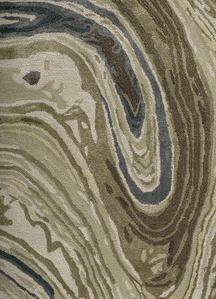genesis green wool and viscose hand tufted Rug - CloseUp genesis green wool and viscose hand tufted Rug - CloseUp